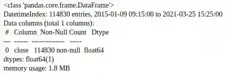 python pandas info method